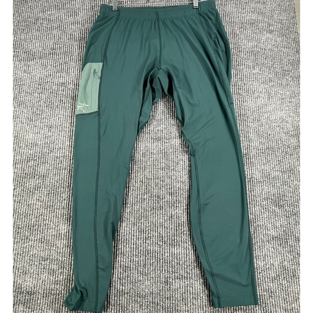 Arc'Teryx Rho LT Baselayer Bottoms Pantsβ Mens Size Large Green Active Outdoor